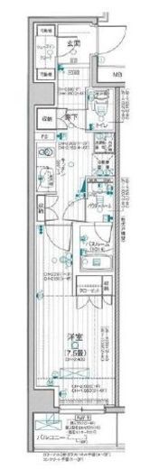 デュオステージ新高円寺 3階 間取り図