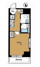 アヴァンティーク銀座東 7階 間取り図