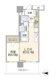 プラウドタワー亀戸クロス 13階 間取り図