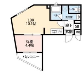 アクセス池袋アネックス 204 間取り図