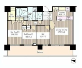 アーバンドックパークシティ豊洲タワー 29階 間取り図