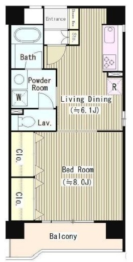 パルティーレ西落合 101 間取り図
