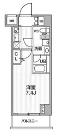 GENOVIA阪東橋skygarden (ジェノヴィア阪東橋スカイガーデン) 6階 間取り図