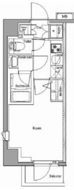 プレミアムキューブ横浜DEUX 6階 間取り図