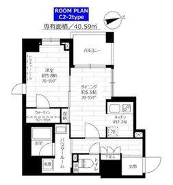 ステージグランデ蔵前 8階 間取り図