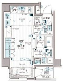 デュオステージ下北沢 2階 間取り図