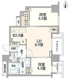 グレーシアタワー三鷹 25階 間取り図