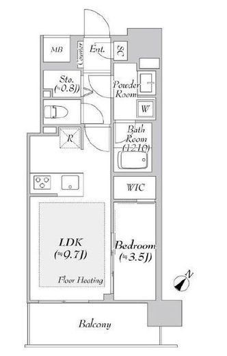 ネベル鎌倉大船 3階 間取り図