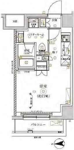 RELUXIA CITY北新宿 (リルシアシティ北新宿) 1階 間取り図