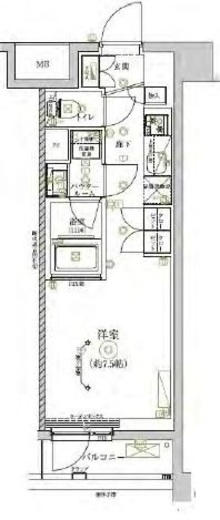 RELUXIA CITY北新宿 (リルシアシティ北新宿) 1階 間取り図