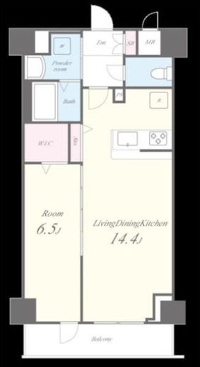 Horizon Residence (ホライゾンレジデンス) 303 間取り図