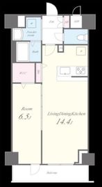 Horizon Residence (ホライゾンレジデンス) 1003 間取り図