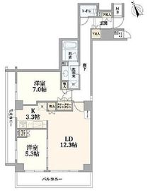 イトーピア武蔵野ブランマーク 3階 間取り図