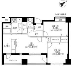 アネシス横浜 8階 間取り図