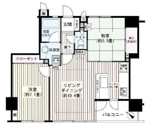 エルズ横濱 4階 間取り図