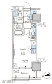パークアクシス赤塚 1205 間取り図
