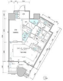 パークタワー勝どきミッド/サウス 44階 間取り図