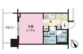 ブリリアタワー浜離宮 8階 間取り図