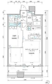 パークタワー勝どきミッド/サウス 44階 間取り図