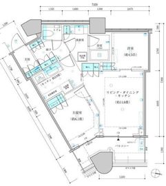 パークタワー勝どきミッド/サウス 12階 間取り図