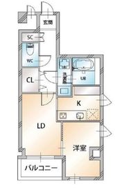 KDXレジデンス天王町 401 間取り図