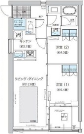 ガーデニエール砧ウエスト 1012 間取り図