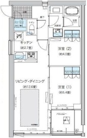 ガーデニエール砧ウエスト 1012 間取り図