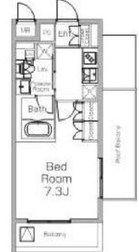 プラウドフラット三軒茶屋Ⅱ 502 間取り図