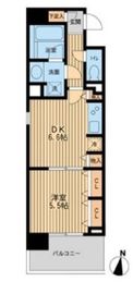 ドゥーエ横濱台町 1104 間取り図