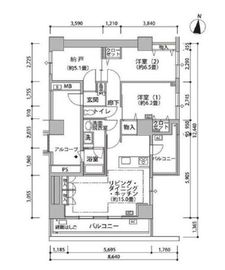 東雲キャナルコートCODAN 19-313 間取り図