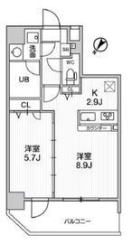 GRACIA PLACE OSHIAGE (グラシアプレイス押上) 601 間取り図