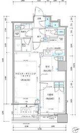 パークタワー勝どきミッド/サウス 9階 間取り図