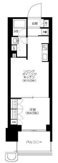 パークタワー勝どきミッド/サウス 20階 間取り図