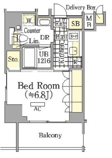 ザ・パークワンズ三軒茶屋 4階 間取り図