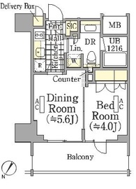 ザ・パークワンズ三軒茶屋 2階 間取り図
