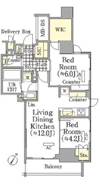 ザ・パークワンズ三軒茶屋 2階 間取り図