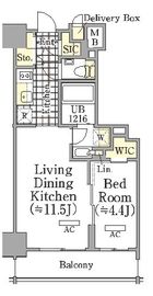 ザ・パークワンズ三軒茶屋 3階 間取り図