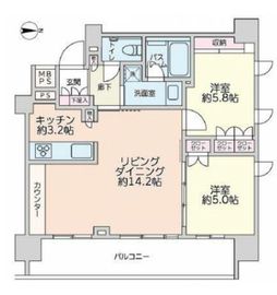 クリオ浅草橋 13階 間取り図