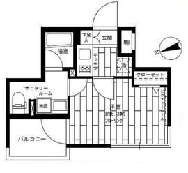 ステージグランデ東池袋駅前 6階 間取り図