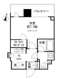 JP noie 亀戸 (ジェーピーノイエ亀戸) 2階 間取り図