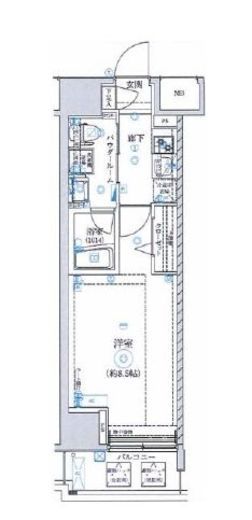 アルテシモラート 5階 間取り図