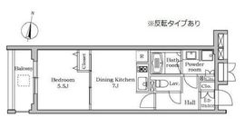 レジディア千鳥町 204 間取り図