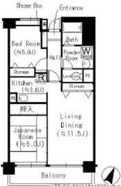 クリケットヒル富ヶ谷 204 間取り図