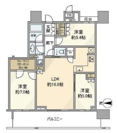 THE TOYOSU TOWER 11階 間取り図