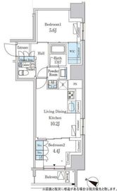 パークアクシス神保町 202 間取り図