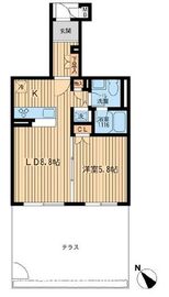 アソシエール早稲田 102 間取り図