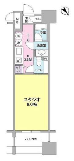 パークフラッツ横濱公園 205 間取り図