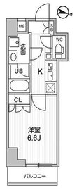 コンフォリア・リヴ千住 703 間取り図