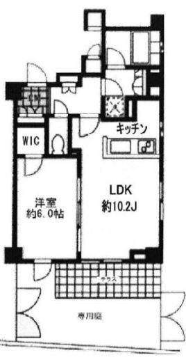 プライムアーバン用賀 110 間取り図