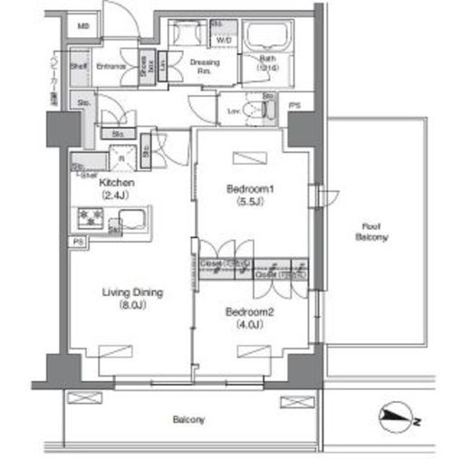 ソライエアイル練馬北町 505 間取り図